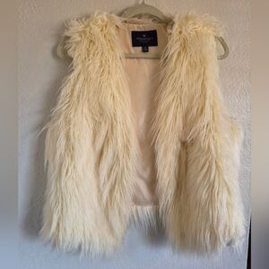 American Eagle faux fur shaggy vest